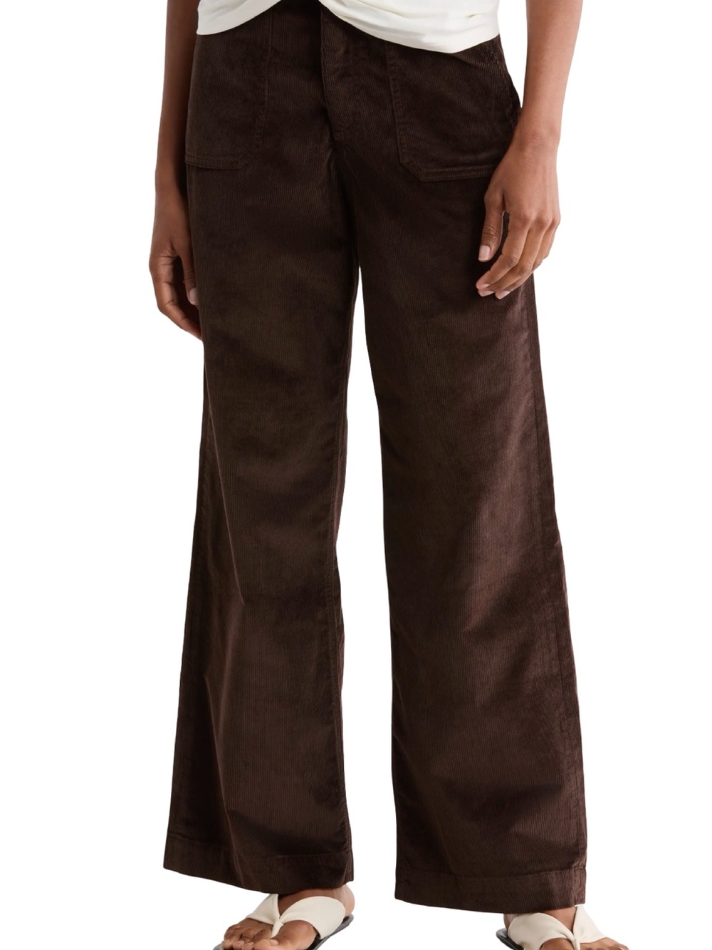 Rag & Bone NWT Hadley Corduroy Trouser Dark Brown Size 26